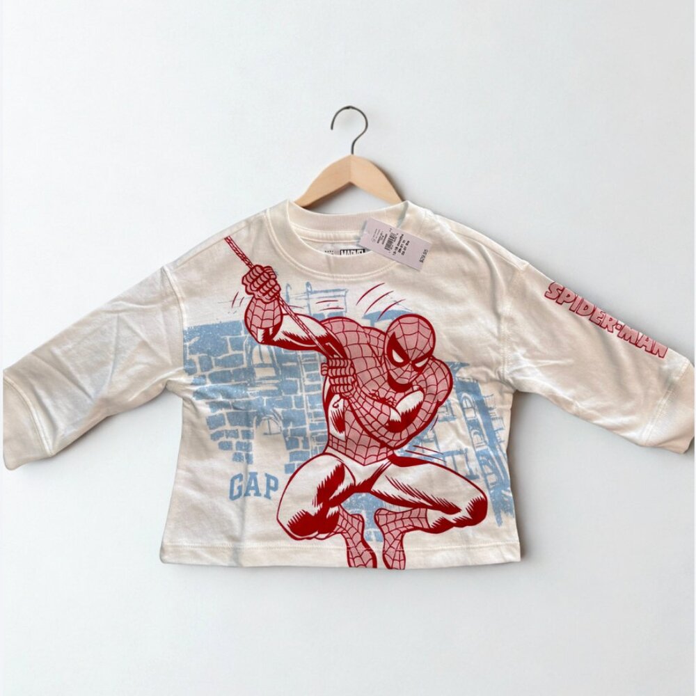 NWT! Gap Baby Size 12-18 Months Spiderman/Marvel Graphic T-Shirt